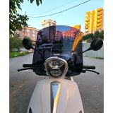 Motocam RKS Neon 125 Ön Cam 2023-2026 Model 45 cm Siyah Renkli 4 mm Elcikli Aparatsız Motosiklet Rüzgarlık