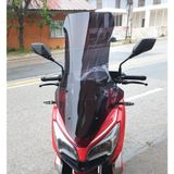Motocam RKS Reale 125 Ön Cam 2023-2026 Model 78 cm Siyah Renkli 4 mm Uzun Motosiklet Rüzgarlık
