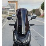 Motocam Salcano Wind 150 Ön Cam 2023-2026 Model 68 cm Siyah Renkli 4 mm Motosiklet Rüzgarlık
