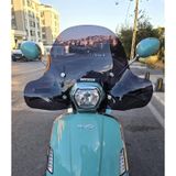 Motocam Skyjet Bellina Ön Cam 2024-2026 Model 41 cm Siyah Renkli 4 mm Elcikli Aparatsız Motosiklet Rüzgarlık