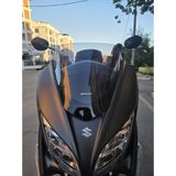 Motocam Suzuki Burgman 400 Ön Cam 2017-2026 Model 38 cm Füme Renkli 4 mm Kısa Boylu Motosiklet Rüzgarlık