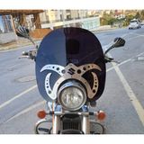 Motocam Suzuki C 800 Ön Cam 2004-2016 Model 61 cm Siyah Renkli 4 mm Aparatsız Motosiklet Rüzgarlık