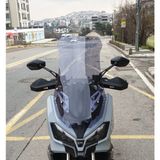 Motocam SYM ADX 300 Ön Cam 2024-2026 Model 75 cm Füme Renkli 4 mm Uzun Motosiklet Rüzgarlık