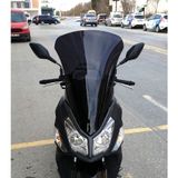 Motocam SYM JET 14 125 Ön Cam 2017-2026 Model 74 cm Siyah Renkli 4 mm Uzun Motosiklet Rüzgarlık