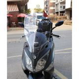 Motocam SYM Joymax 250 İ Ön Cam 2013-2016 Model 65 cm Şeffaf Renkli 4 mm Orta Boylu Motosiklet Rüzgarlık