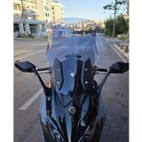 Motocam Sym Maxsym TL 508 Ön Cam 2022-2026 Model 65 cm Füme Renkli 4 mm Motosiklet Rüzgarlık