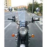 Motocam Trıumph Scrambler 900 2005-2025 Model 45 cm Şeffaf Renkli 4 mm Ön Cam Siperlik