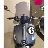 Motocam Vespa GTV 300 2011-2022 Model 42 cm Füme Renkli 4 mm Aparatsız Ön Cam