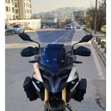Motocam Voge DS 625X Ön Cam 2023-2026 Model 56 cm Füme Renkli 4 mm Sportif Model Motosiklet Rüzgarlık