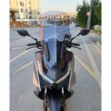 Motocam Voge SR3 Ön Cam 2023-2026 Model 63 cm Füme Renk 4 mm Motosiklet Rüzgarlık