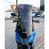 Motocam Volta Revolt RSX7 Ön Cam 2022-2026 Model 75 cm Siyah Renkli 4 mm Motosiklet Rüzgarlık