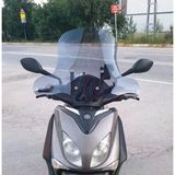 Motocam Yamaha Xenter 150 2013-2016 Model 50 cm Füme Renkli 4 mm Elcikli Ön Cam Siperlik