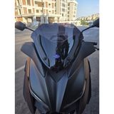 Motocam Yamaha Xmax Ön Cam 2018-2022 Model 36 cm Siyah Renkli 4 mm Sportif Motosiklet Rüzgarlık