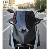 Motocam Yamaha Xmax Techmax Ön Cam 2025-2026 Model 39 cm Siyah Renkli 4 mm Asansörlü Motosiklet Rüzgarlık