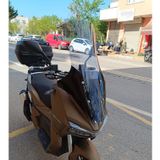 Motocam Yuki Adventure 150 Ön Cam 2023-2026 Model 78 cm Füme Renkli 4 mm Uzun Motosiklet Rüzgarlık