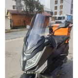 Motocam Yuki T9 strom 125 Ön Cam 2021-2026 Model 62 cm Füme Renkli 4 mm Motosiklet Rüzgarlık