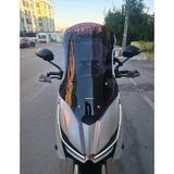 Motocam Zontes ZT 125 Ön Cam 2025-2026 Model 62 cm Siyah Renkli 4 mm Motosiklet Rüzgarlık