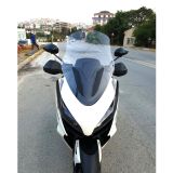 Motocam Zontes ZT 250 T-E Ön Cam 2023-2026 Model 73 cm Şeffaf Renkli 4 mm Motosiklet Rüzgarlık