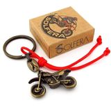Motocross Offroad Yarış Motosiklet Bronz Metal Anahtarlık Ky215