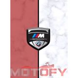 Motofy BMW M PERFORMANCE 3D KABARTMALI SİPERLİK CAMI STİCKER GRİ