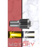 Motofy Motosiklet Far Ampulu Mercekli Kisa Sari - Uzun Beyaz Bosch Tip Duylu Led Ampul