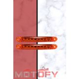 Motofy Motosıklet Otomobıl 9 Ledlı Turuncu Parmak Led Dekor Ve Farkındalık Ledı ( 2 Adet)