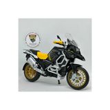 MotoGarage BMW R1250 GS 1:12 Diecast Maket Motor – Sarı Siyah Metal Model Motosiklet