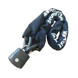 Motoguards Grade80 13mm Kesilmez Motosiklet Zinciri, Y Protector Boron Asma Kilit, Siyah (150CM)