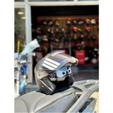 Motohat Güneş Vizörlü Mat Siyah Açık Kask - XL