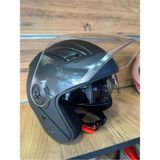 Motohat Mat Siyah Açık Kask - L