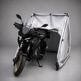 Motokap Yamaha Tracer 700 Çantalı Uyumlu Katlanır Motosiklet Garajı Su Geçirmez Büyük Boy 120X175X350 cm