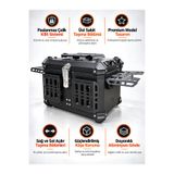 MOTOKIT 38 LİTRE UNİVERSAL ALÜMİNYUM PREMİUM MOTOSİKLET ÇANTASI SİYAH 201102020101