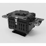 Motokit 45 Litre Universal Alüminyum Premium Motosiklet Çantası Siyah
