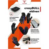 MOTOKIT Crazybull Eagle Mor Suya ve Rüzgara Dayanıklı 4 Mevsim Kadın Motosiklet Eldiveni + BUFF HEDİYELİ