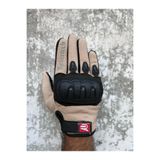 MOTOKIT Revertech Aura Krem - Dokunmatik Ekran Uyumlu Erkek Motosiklet Eldiveni + BUFF HEDİYELİ