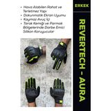 Motokit Revertech Aura Siyah M / Neon - Dokunmatik Ekran Uyumlu Motosiklet Eldiveni (Erkek) M - Siyah - Neon Yeşil