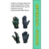 Motokıt Revertech Strong Green Dream / Su Ve Rüzgar Geçirmez Kışlık Motosiklet Eldiveni + Buff Hediyeli
