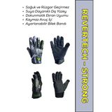 Motokıt Revertech Strong Green Drops / Su Ve Rüzgar Geçirmez Kışlık Motosiklet Eldiveni + Buff Hediyeli