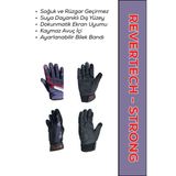 Motokıt Revertech Strong Purple / Su Ve Rüzgar Geçirmez Kışlık Motosiklet Eldiveni + Buff Hediyeli