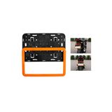 MOTOLİNAS Motosiklet Plakalık 26x17 Cm Turuncu Çerçeveli Universal Plaka Altlığı ATV Uyumlu