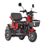 Motolüx Fayton Fx08 Kırmızı Elektrikli Motosiklet 60V 24Ah 250 kg Taşıma Kapasitesi 3 Tekerlekli