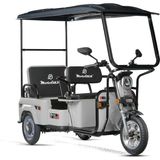 Motolüx Fayton FX55 3 Tekerlekli Kabinli Elektrikli Motosiklet 72 V - 32 Ah Batarya 376 kg Taşıma Kapasitesi - Beyaz - Bej
