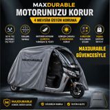 Motolux Fx55 2 Tekerlekli Kabinli Motosiklet Brandası Su Geçirmez 4 Mevsim Boya Dostu Motor Brandası + Taşıma Çantalı 3kkbpo