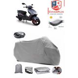 Motolux Nirvana 50 Branda Gri Arka Çanta Uyumlu(Topcase) Motosiket Brandası Motor Örtüsü Çadır Su Geçirmez Motosiklet Kılıfı Motor Brandası,lastikli,taşıma Torbalı