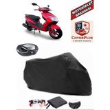 Motolux Nirvana Pro Branda Siyah Arka Çanta Uyumlu(Topcase) Motosiket Brandası Motor Örtüsü Çadır Su Geçirmez Motosiklet Kılıfı Motor Brandası,lastikli,taşıma Torbalı