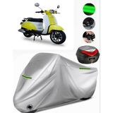 Motolux Vintage 50 Arka Çanta Uyumlu Motosiklet Brandası Premium (Kilit Uyumlu)-Gri