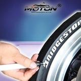 Moton Su Geçirmez Oto Lastik Boyama Kalemi - Motosiklet ve Bisiklet Lastik Yazı Kalemi Beyaz