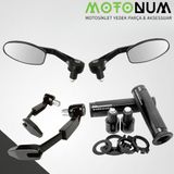 Motonum Apachi Nova 125 Modifiye Seti-Siyah-Oval Gidon Ayna-Md07969
