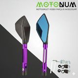 Motonum Honda Cbf 250 Modifiye Ayna-Mor Renk-A42975