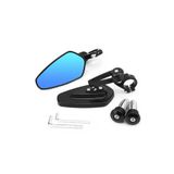 MOTOPARAX Motosiklet Gidon Aynası Siyah (MAVİ CAM) 22mm Tüm Gidonlara Uyumlu SİYAH RENK